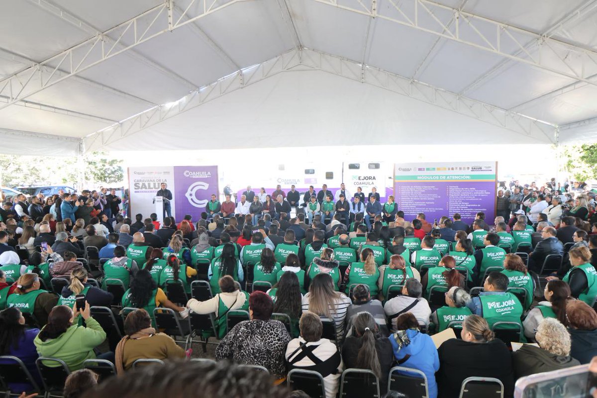manolojim's tweet photo. En #Torreón, en la Col. Vencedora, arrancamos junto con mi amigo, el alcalde @RomanCepeda y nuestro gran equipo el proyecto de la “Caravana de la Salud" que llegará a los 38 municipios del estado. A través de la estrategia social #MejoraCoahuila (1/2) https://t.co/SWBGTFL8R3