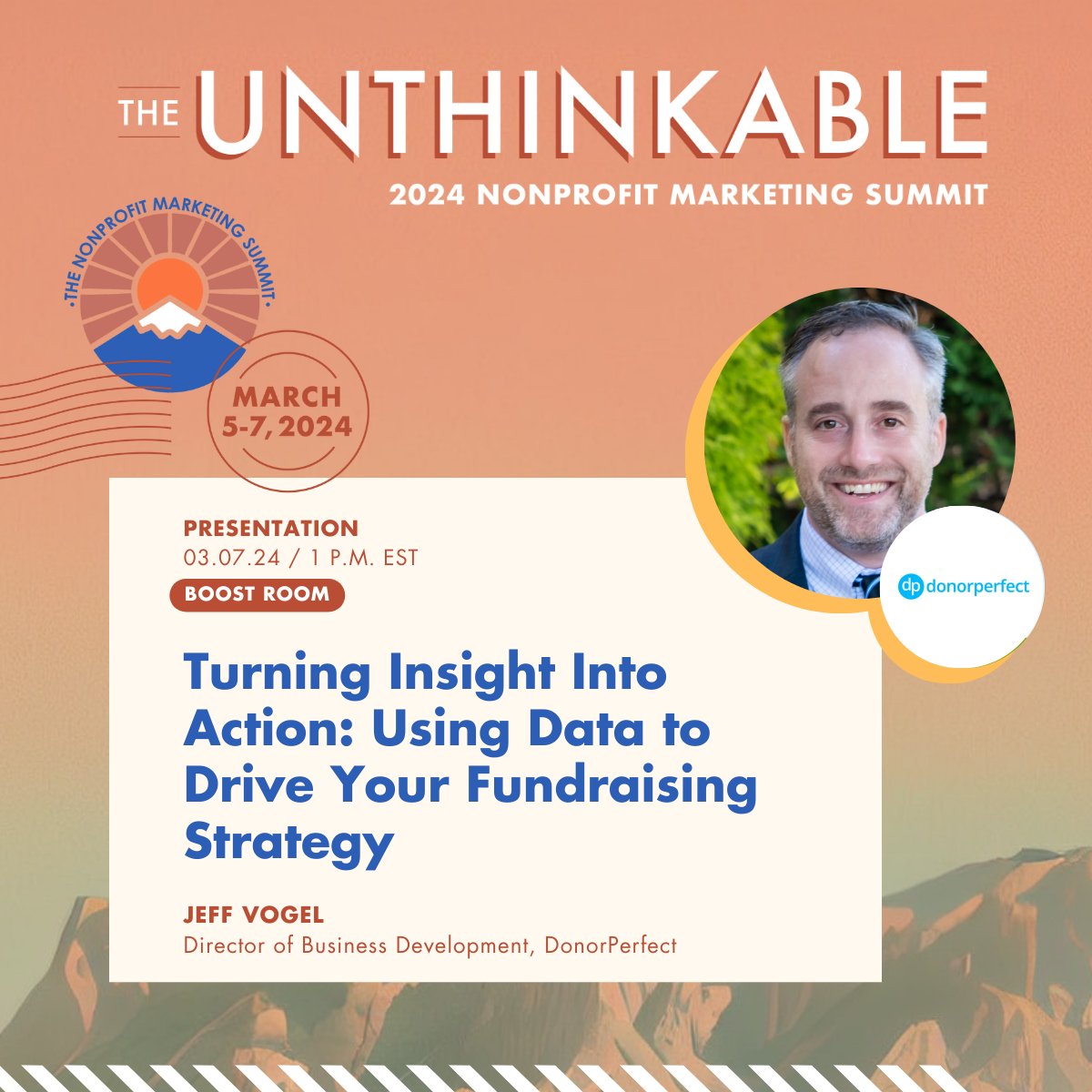 Join us at #NMS2024 hosted by @communityboost on March 5-7! Don't miss Jeff Vogel's presentation on using data for impactful fundraising. 🚀 Connect with 25,000+ nonprofit pros at this free virtual event. Register now: bit.ly/3NJ2Jga