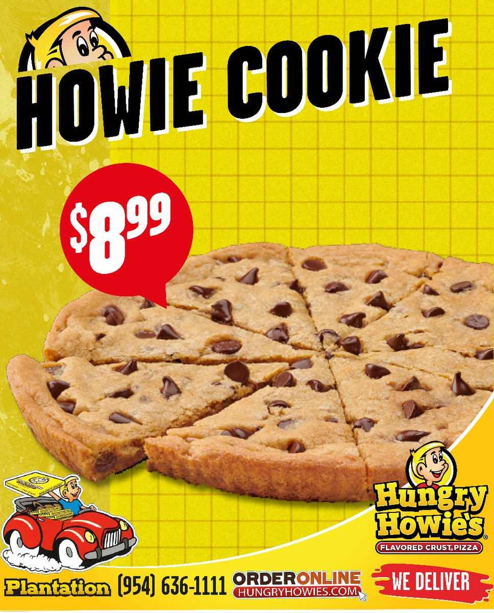 🍕 + 🍪 = 😍 Dive into the perfect combo! Get a free Howie Cookie with your pizza order today. #PizzaLove