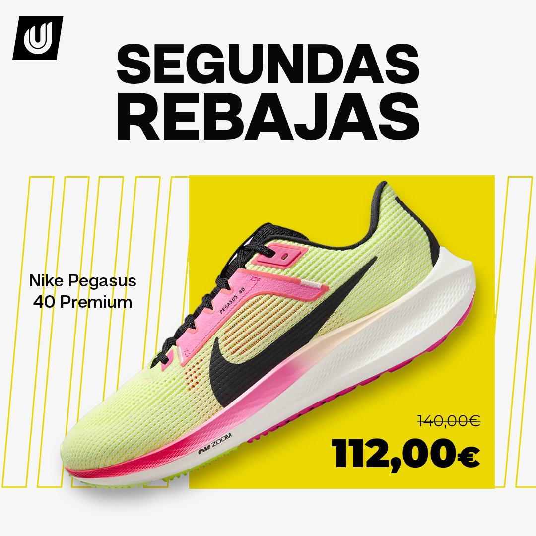 ¡Eleva tu carrera con un 20% de descuento en las Nike Pegasus 40 Premium! Esta versión combina reactividad y sujeción neutra con mayor comodidad en zonas sensibles. ¡Aprovecha la oferta ahora! 
bit.ly/3Sv65Vg