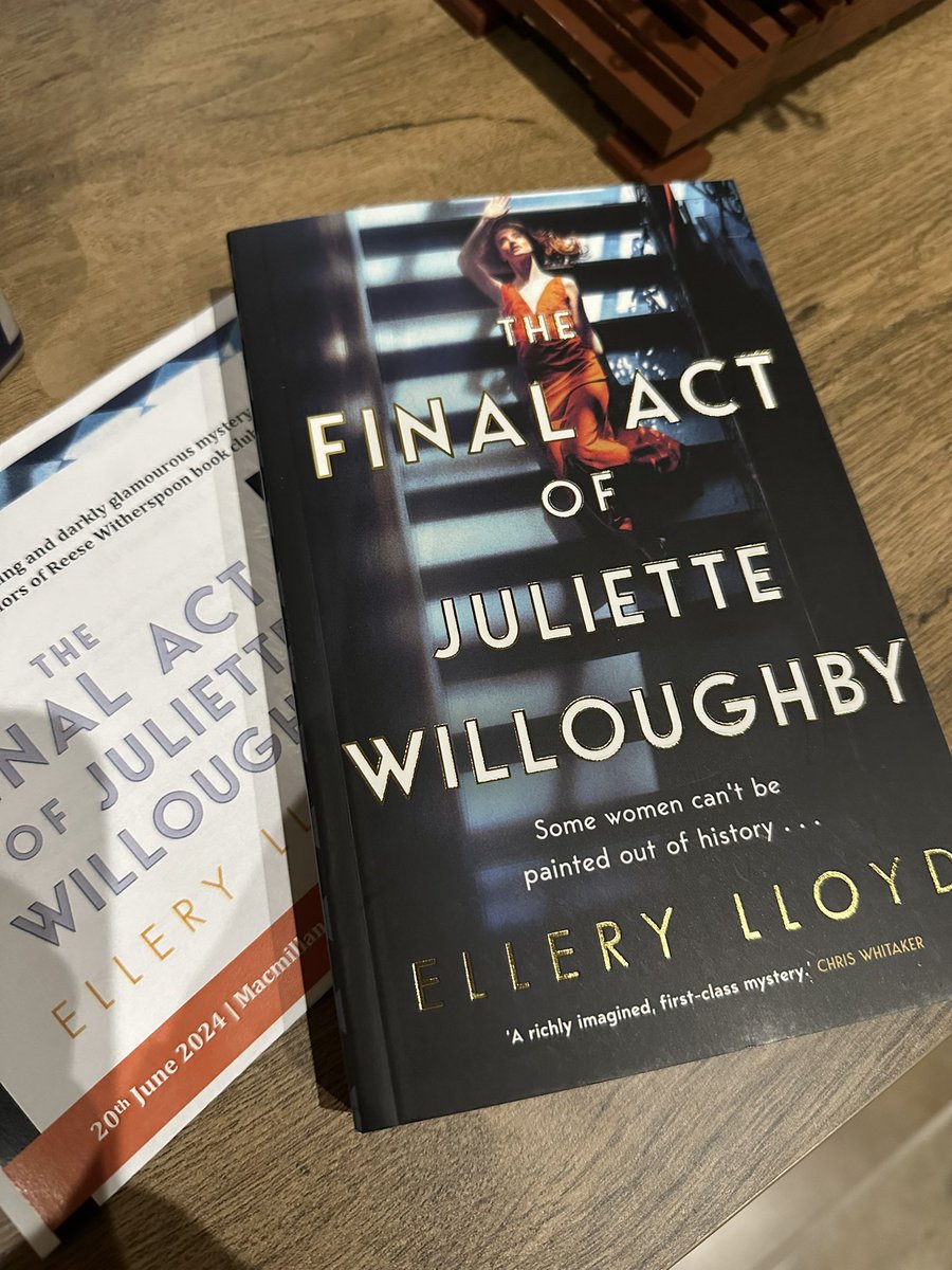 Really love the sound of this one #TheFinalActOfJulietteWilloughby by @ElleryLloyd Thanks for the #BookPost @panmacmillan @laurasherlock21 @chlodavies97 ❤️