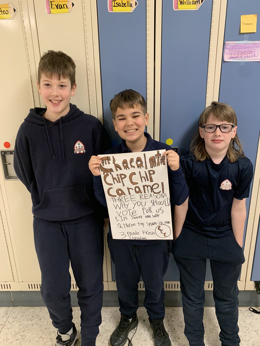 MrsCazimi's tweet photo. The grade 5’s did a fantastic job putting on an election in our class. They created a party platform that had a slogan, logo and reasons why students should vote for them! It was a great success! @StTimothyHCDSB https://t.co/gb4eOtxBBS