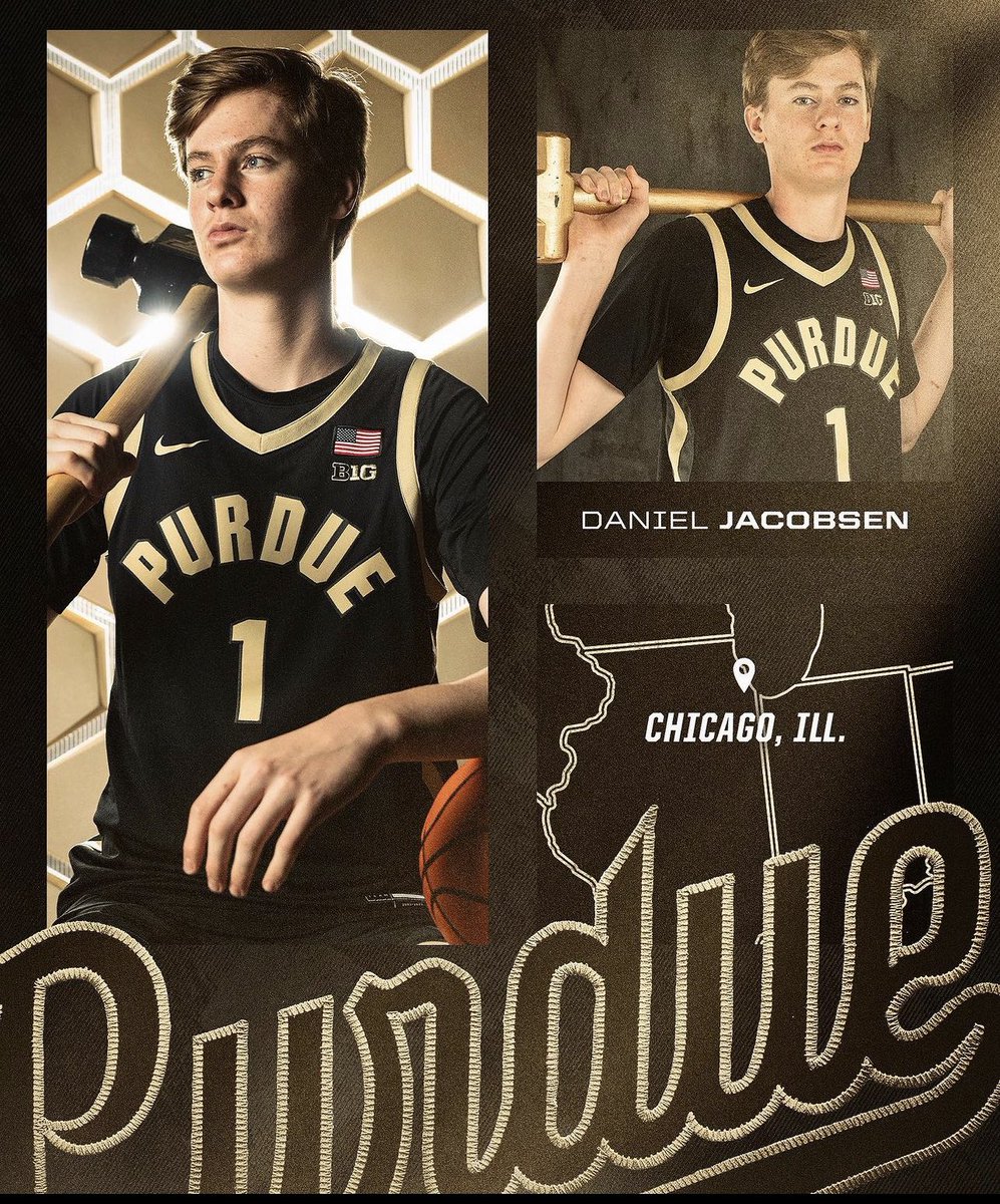 Purdue signee Daniel Jacobsen, 'I really like how they develop their bigs.' 🎯 🗣️ I spoke with the 7’2” center recently about his development, Matt Painter, the 2024 recruiting class, and more. READ: on3.com/college/purdue…