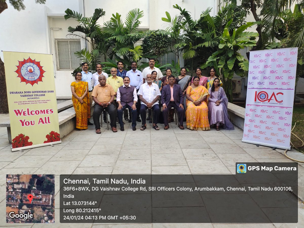 skillsda's tweet photo. Glad to be part of IQAC Advisory Team at Dwaraka Doss Goverdhan Doss Vaishnav College, Chennai. Here is the pic taken in the IQAC Council meet. Exciting discussions and collaborations ahead!
#IQACCouncil #mentorship #cybersecurity #technology #studentcareer #empoweringyouth

Ac https://t.co/S6BTds36dl