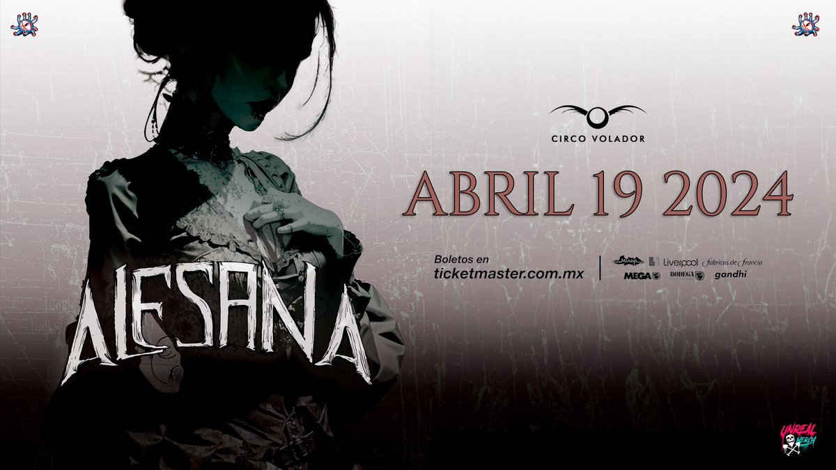 EyescreamProd's tweet photo. 📷 ¡ALESANA en CDMX el 19 de Abril con su Gira de Éxitos! 📷 ¡Prepárate para sumergirte en una noche de nostalgia EMO!   📷  Boletos próximamente disponibles este viernes 9 de Febrero en Circo Volador (Sin cargo extra) y en sistema Ticketmaster (Con cargo extra)#AlesanaEnCDMX https://t.co/d1CZJK62z9