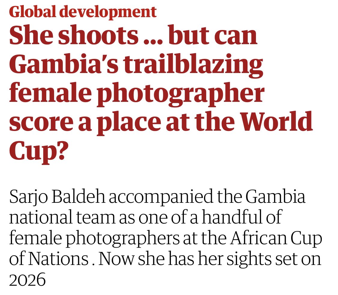 teambaldezz06's tweet photo. I rented camera lenses to Cote d’Ivoire for AFCON 2023 and returned with a headline in the Guardian.

Been in  one of biggest English News paper means so much to me. I am grateful 😍

Here’s my story!

https://t.co/8VKpDqaCJy https://t.co/lTEHm93vHG