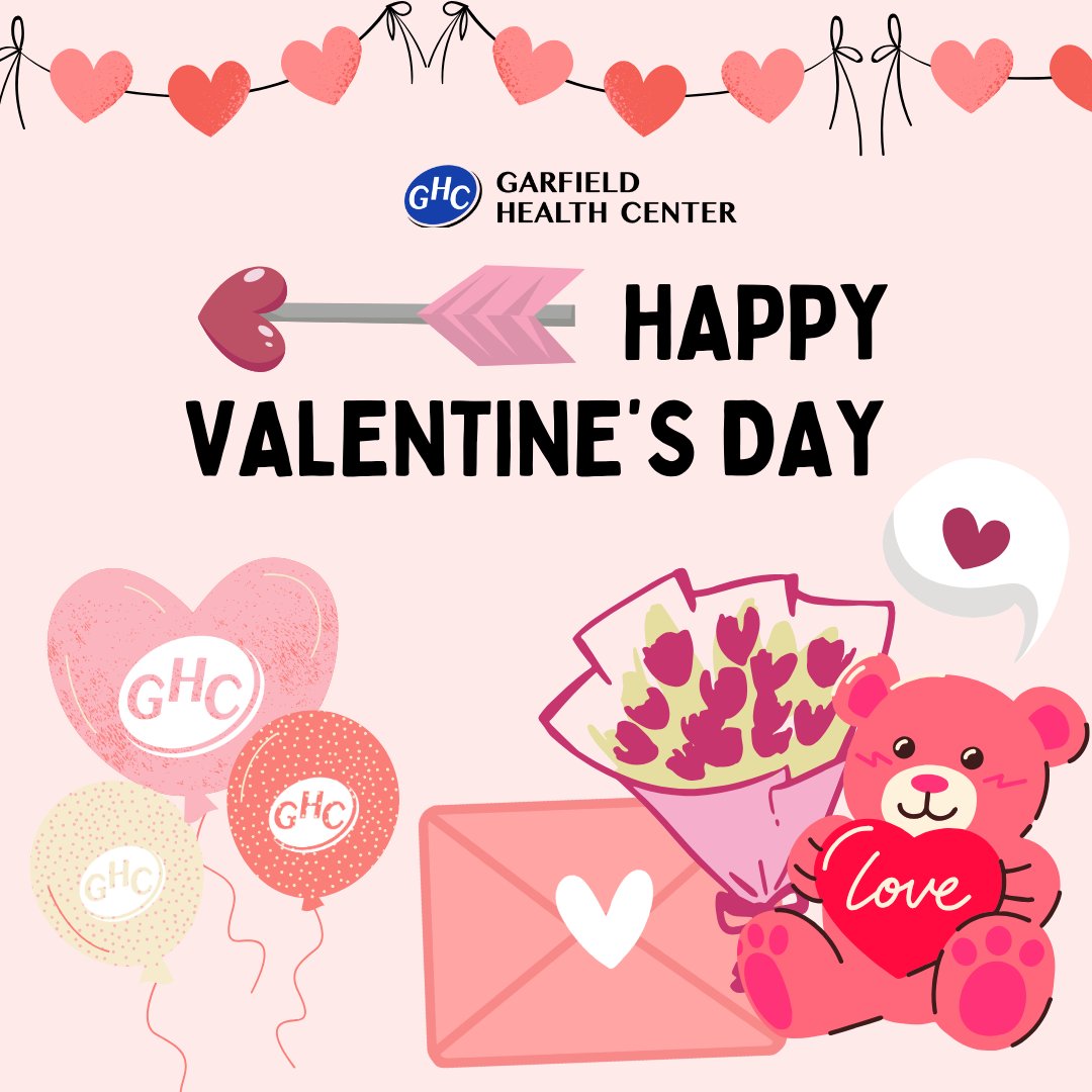 Happy Valentines from GHC to you! We hope everyone spends the day with lots of #love and #happiness! ♥️💐💝#healthcenter #communitywork #communityclinic #valentinesday #healthcare #doctor #nonprofit #garfieldhealthcenter #ghc #february #valentine