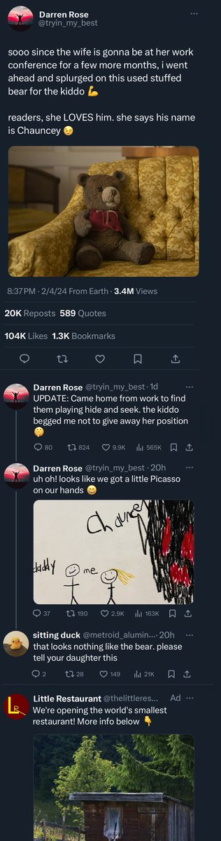 Dustinkcouch's tweet image. wholesome day on the app :)
(this is an ADVERTISEMENT meant to SELL you on a PRODUCT that I have been PAID to POST)