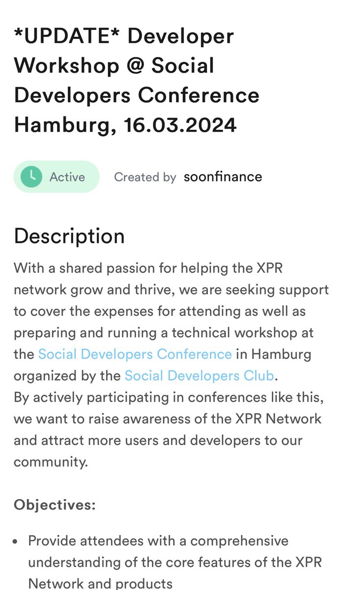 IrinaBerkon's tweet photo. Devs bring more devs! 
Let’s support @marc0olo and team behind the @soon_market as they spread the word about the @XPRNetwork at the @SocialDevClub. 

https://t.co/zHnbRoQd2F https://t.co/qvX2Mzg01V