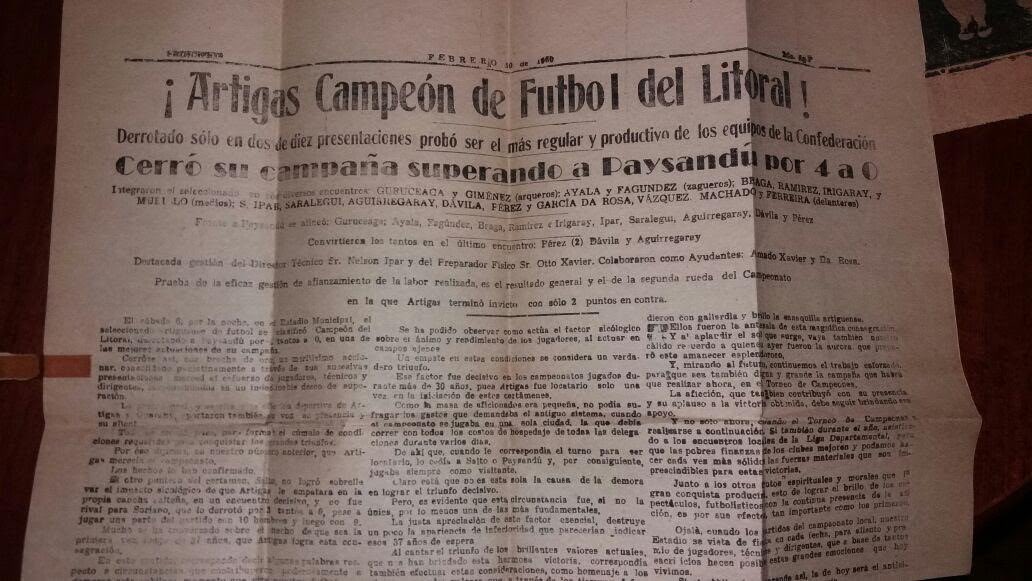 Colo_ender's tweet photo. ‼️ PORQUE  RECORDAR ES VIVIR ‼️

.           6️⃣ DE FEBRERO DE 1️⃣9️⃣6️⃣0️⃣

ARTIGAS CAMPEÓN DEL LITORAL POR PRIMERA VEZ .

@ligadefutboldeartigas 4-0 @ligadefutboldepaysandu 

EL SALUDO Y EL RECUERDO PARA AQUELLOS GLORIOSOS CAMPEONES 🧵 👇 https://t.co/7T8qGxw8tb