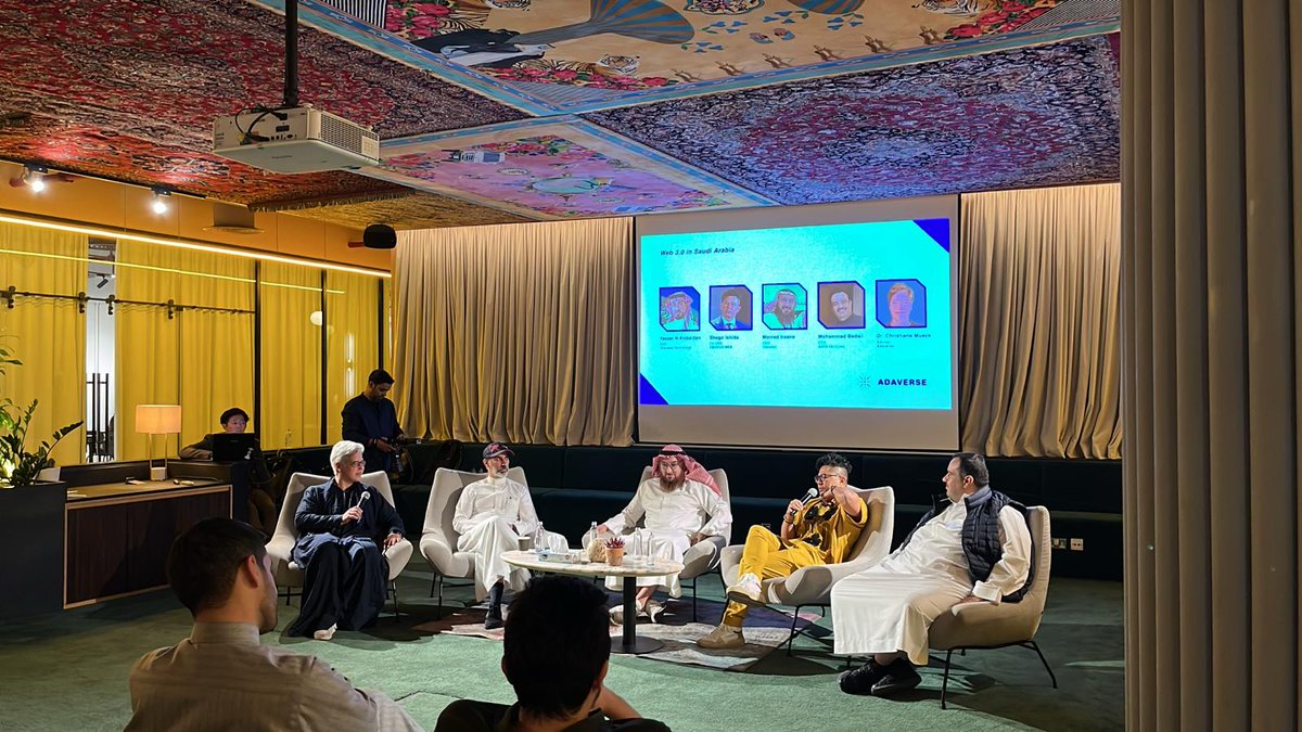 🔥 Panel Session Underway 💬KSA and the Future of Web3 Shogo Ishida Co-CEO of @emurgo_io MEA remarks: 'I'm impressed with @ntdpsa support for Adaverse. You don’t get such government support anywhere in the world. For sure, Saudi will be the Web3 hub of the world. '