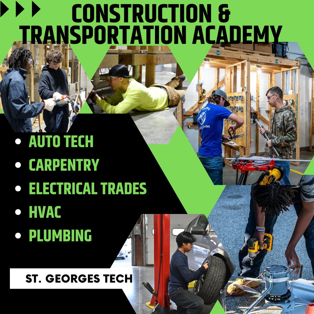 February is #CTEMonth and today we would like to shout out our Construction and Transportation Academy programs and instructors. We are happy to have you training the tradesmen of our future. #CTE #JobReadyDayOne #RealLifeRealLearning #NCCVTWorks @fhansonic