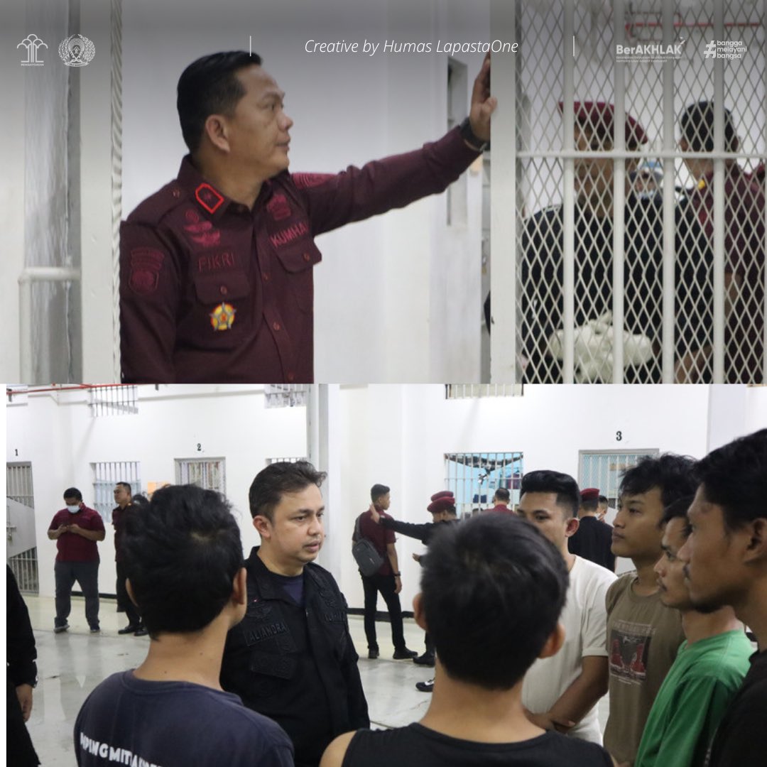 Lapastaone01's tweet photo. Menindaklanjuti surat edaran Dirjenpas Nomor PAS.5-UM.01.01-37 Perihal Peningkatan Kewaspadaan Menghadapi Libur Panjang Dan Imlek Serta Pemaksanaan Pemilihan Umum (PEMILU) Tahun 2024 serta deteksi dini pengamanan pada Lapas, Lapas Kelas I Tangerang melaksanakan Sidak Blok Hunian https://t.co/cr5KbkVF1B