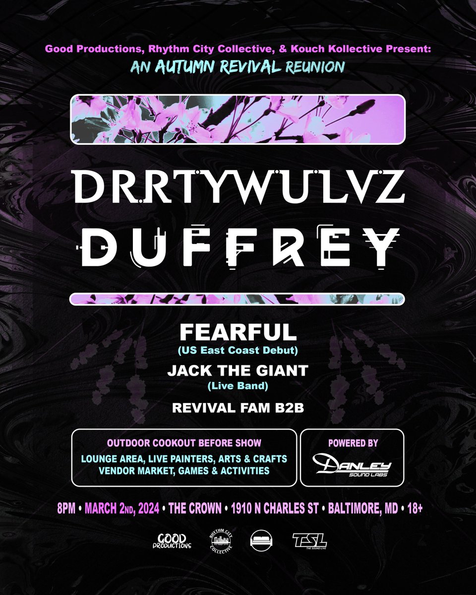THE DRRFRY IS UPON US!

Baltimore, hold on to your shorts. These two badboy rebels without a cause are coming your way to shake things up a bit!

March 2nd at The Crown - powered by Danley Soundlabs

Things might get a little interesting! See you then.

<a href="/duffreymusic/">duffrey</a>