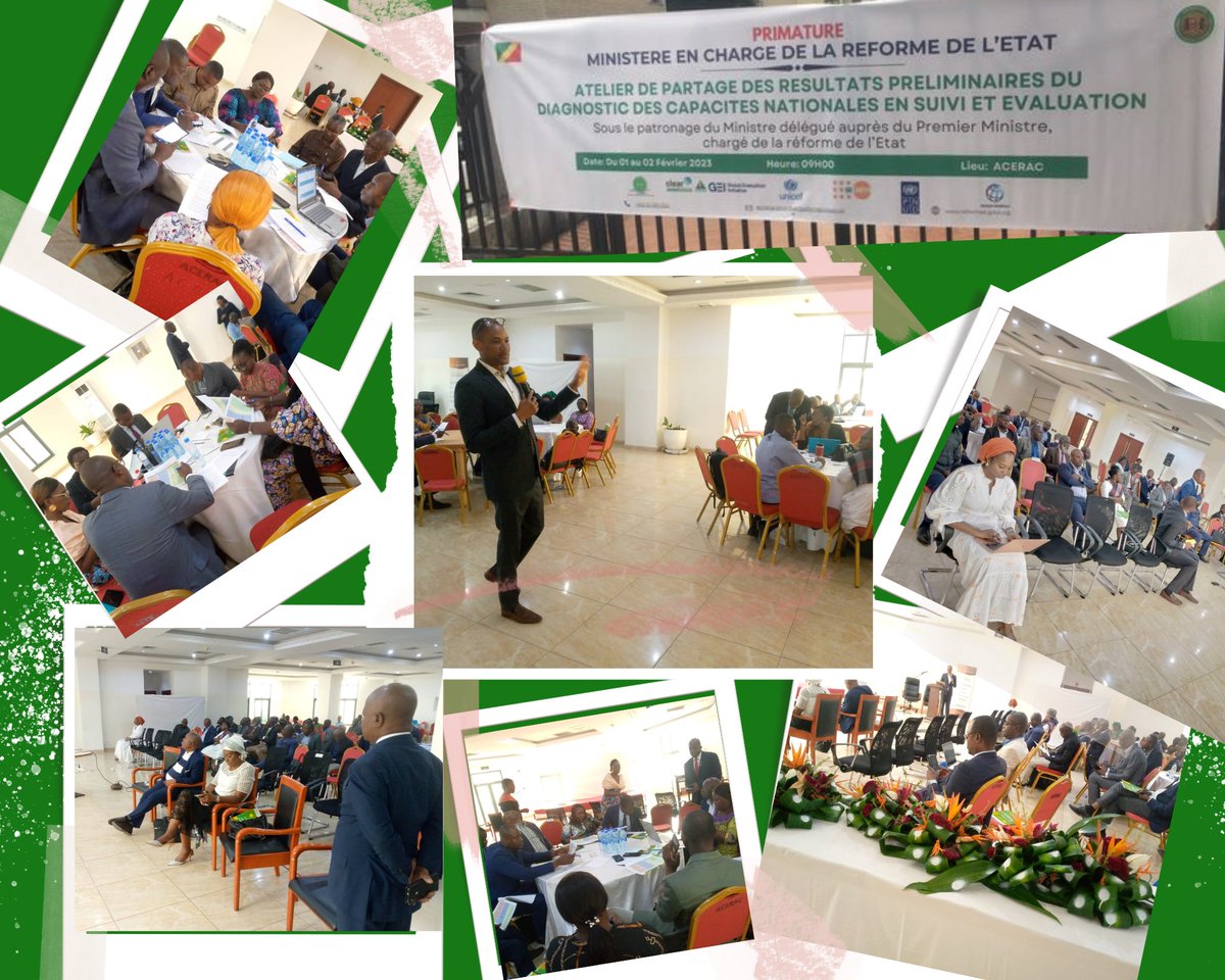 Les 1èrs résultats du diagnostic des capacités en suivi et évaluation au #Congo sont désormais disponibles, reflétant une étape cruciale vers l'amélioration des systèmes, grâce au soutien de #ClearFa. Ils ont été présentés lors d'un atelier tenu du 1er au 2 fév. 24 à #Brazzaville