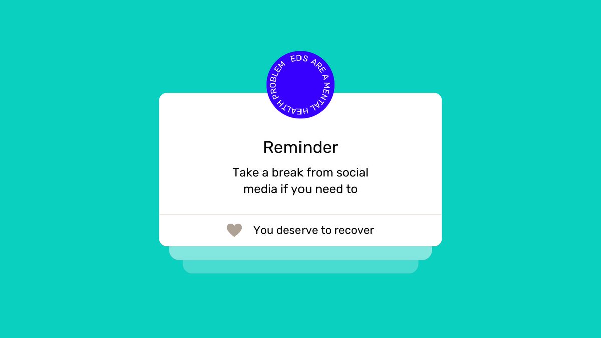 It's #SaferInternetDay today. We know that social media can feel overwhelming, especially if you’re recovering from an eating disorder. Remember, you can always take a break if you need to. We'll be here for you when you get back with recovery stories and information 🧡