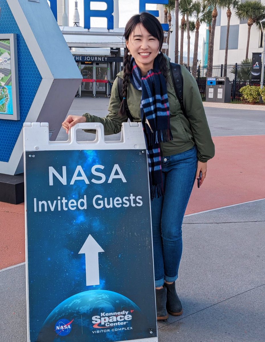 bingqingliu8's tweet photo. Honered to be among the early adopters invited to witness the PACE launch @mmbaustian at Kennedy Space Center! Geaux PACE! 🚀 #PACE #NASA https://t.co/pshiFfQQwx