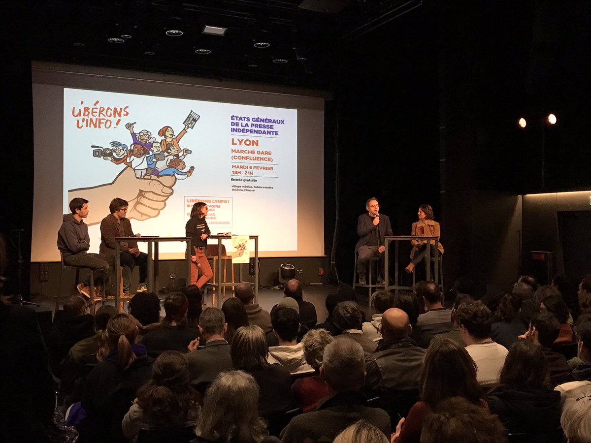 Les EGPI font salle comble à Lyon ! Plus de 150 personnes participent à ce mouvement de mobilisation en défense de l’indépendance de l’information.