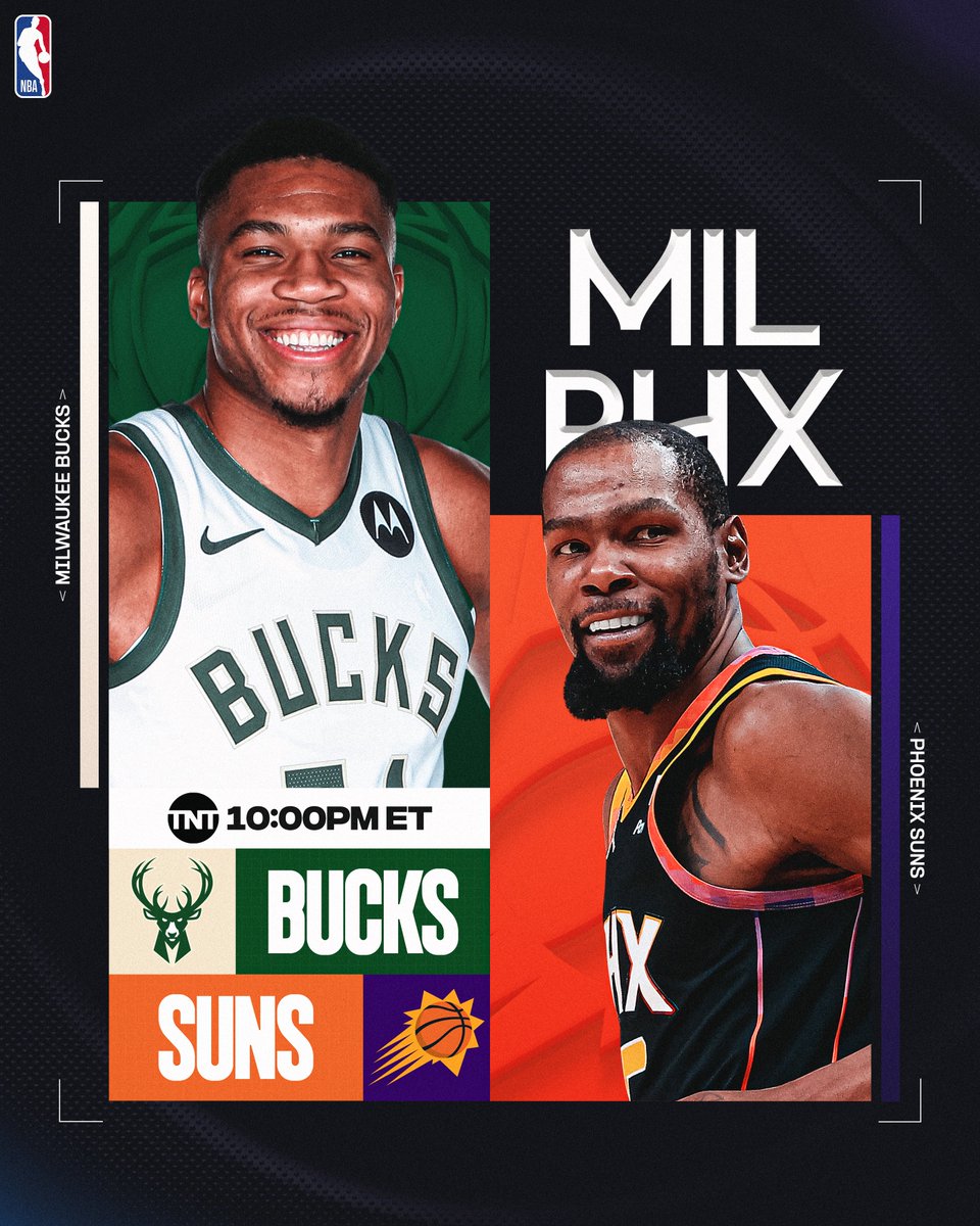 An NBA Finals MVP and 2x #KiaMVP.
A #KiaMVP and 2x NBA Finals MVP.

Giannis and KD face off tonight on TNT!