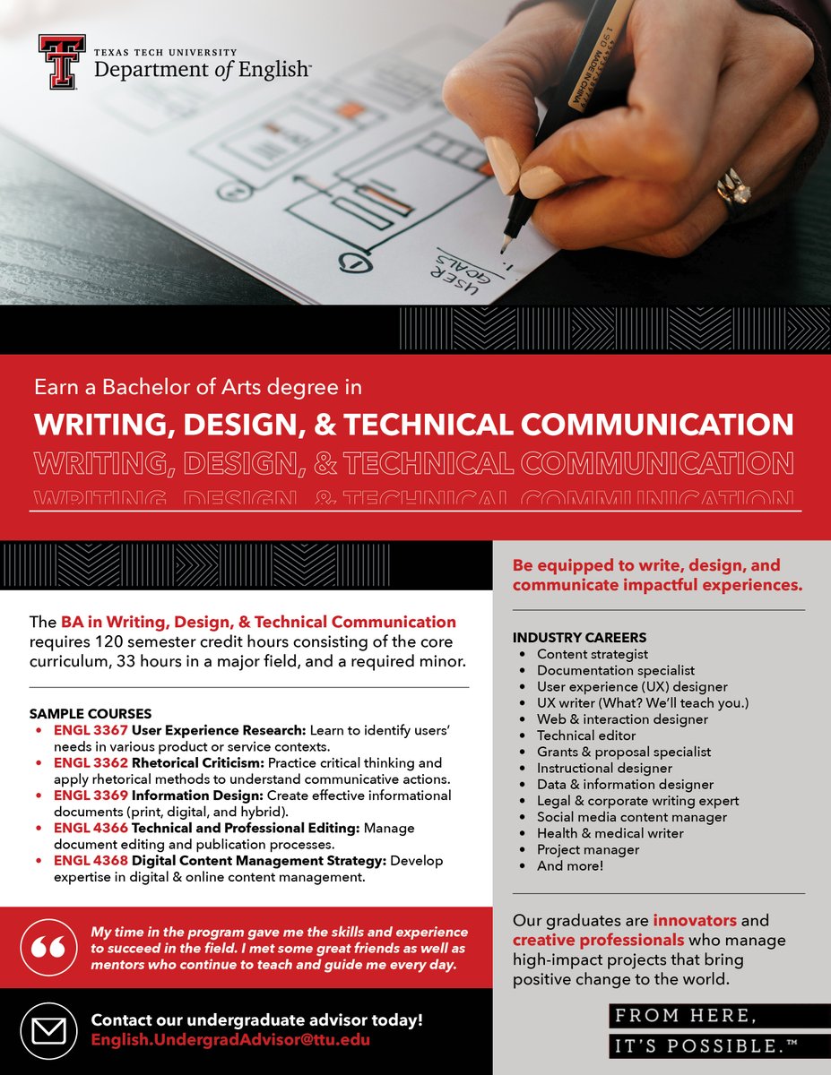 Tech Comm & Rhetoric at TTU tweet media