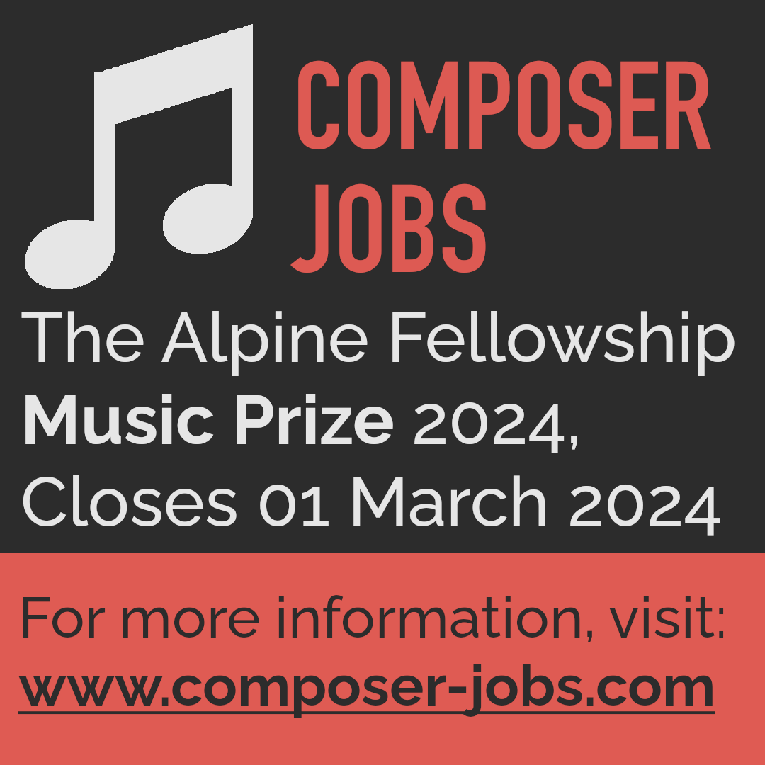 ComposerJobs's tweet photo. The Alpine Fellowship Music Prize

See https://t.co/rXzDbUDmMm for more information.

#ComposerJobs #Composer #ComposingJobs #MusicComposingJobs #MusicComposerJobs #MusicComposing #MusicComposer #MusicJobs #ComposerJob #MusicJob #MusicCreatives #ComposerLife https://t.co/iu5jf4dhJC