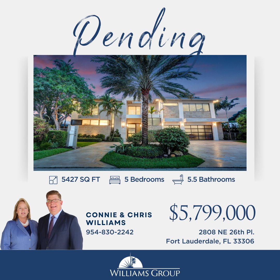 Another chapter begins... Happy to announce that this stunning residence in the heart of Coral Ridge is now pending! 🏠
#luxuryhomes #coralridge #pendingsale #williamsgroup