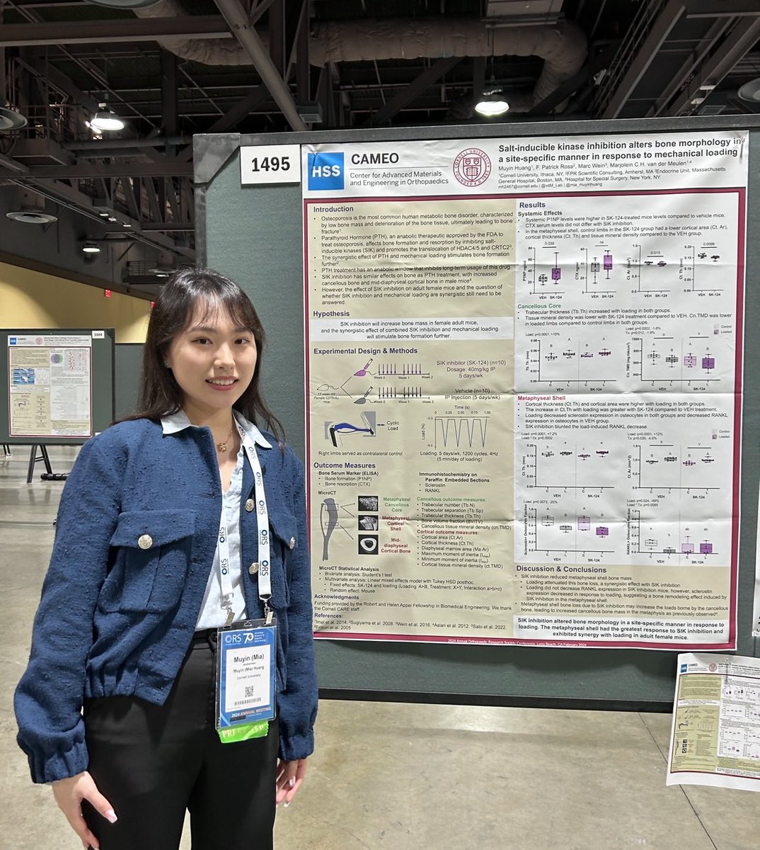 🦴🧬 Come see @vdM_lab Mia @mia_muyinhuang at #ORS2024 poster 1495 today