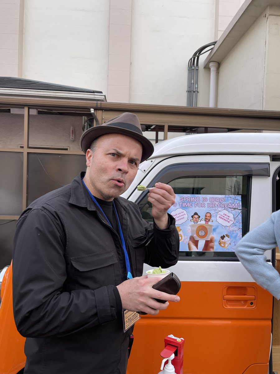 J. T. Rogers (@stagewriter) on Twitter photo When the shooting got grueling on set of <a href="/TokyoViceHBOMax/">Tokyo Vice on Max</a> and our amazing cast and crew were grinding on, Alan Poul and I brought in an ice-cream truck to say thank you. The matcha flavor was killer. I mean KILLER. The strange little anime-like images of us became a thing on set When the shooting got grueling on set of <a href="/TokyoViceHBOMax/">Tokyo Vice on Max</a> and our amazing cast and crew were grinding on, Alan Poul and I brought in an ice-cream truck to say thank you. The matcha flavor was killer. I mean KILLER. The strange little anime-like images of us became a thing on set