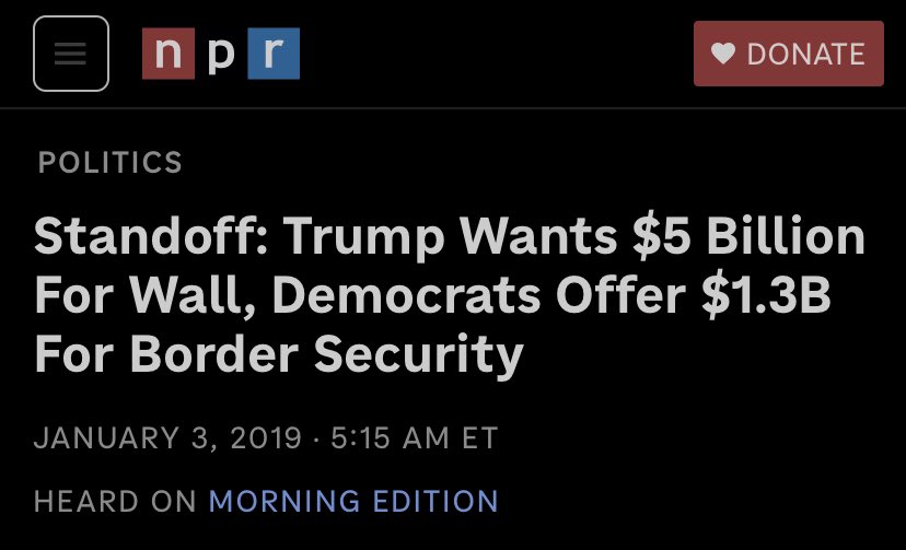 Do y’all remember waaaaay back in 2019, when $5B was being said to be an insane amount of money for Border Security. Now the democrats flippantly propose $20B *tied to an addition $100B in foreign aid* to facilitate MORE illegals into the Country, rather than provide any kind of