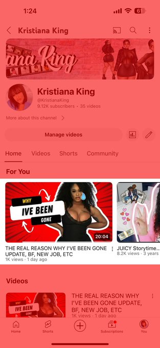 Watch Kristiana King ♓️🇬🇭's leaked NSFW photo on TwXstars