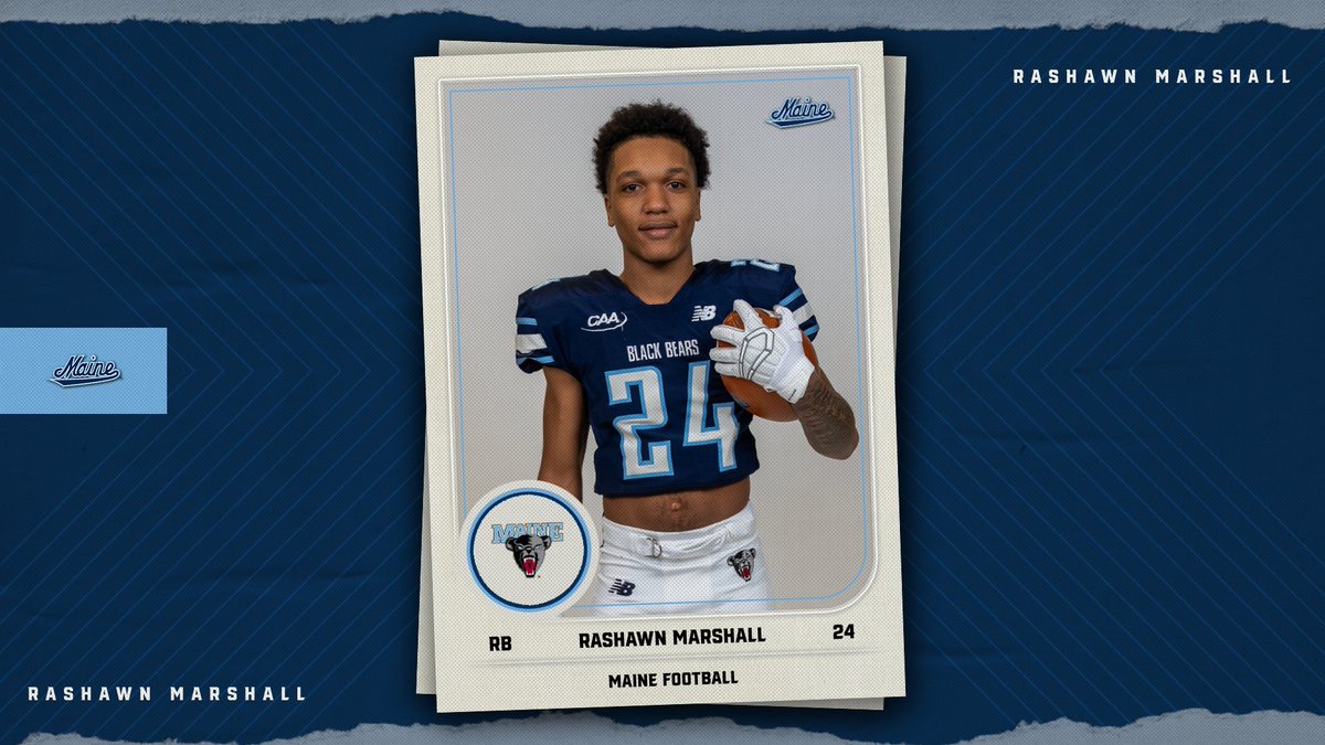 WelcoⓂ️e to the Brotherhood!

Rashawn Marshall
5'9" | 170 lbs | RB
Newark, N.J. / University H.S.

#BlackBearNation