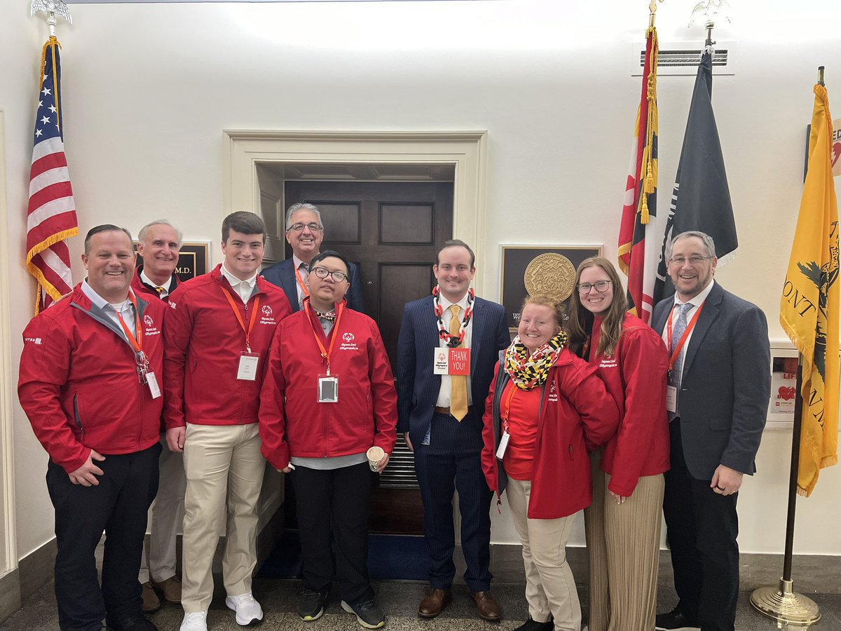 Thanks to @RepAndyHarrisMD Rep Matthew for allowing us to talk about our unified champion program at Tuscarora High School. #SOHillDay @SpecialOlympics @SpOlympicsMD
