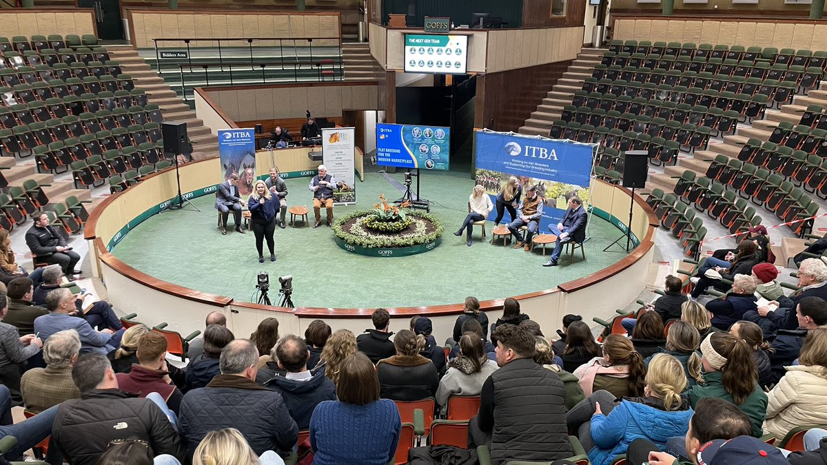 The stage is set for the @ITBA_Official @ITBAnextgen Flat Breeding for the Modern Marketplace Seminar @Goffs1866