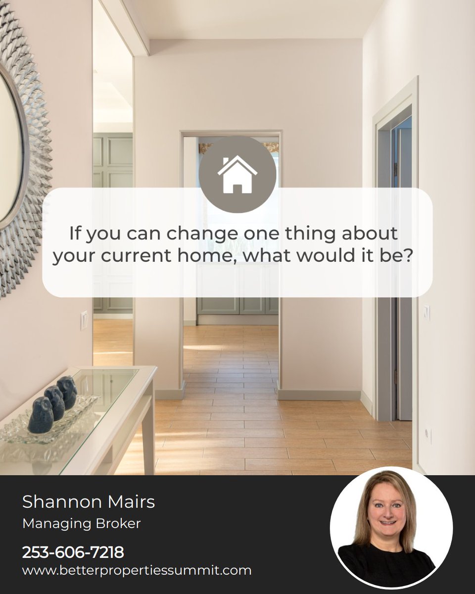 Who doesn't like change especially when it comes to upgrading your home? If you can change one thing about your current house, what would it be? #dreamhome #homegoals #realestate #dreamrealestate #homerenovationideas