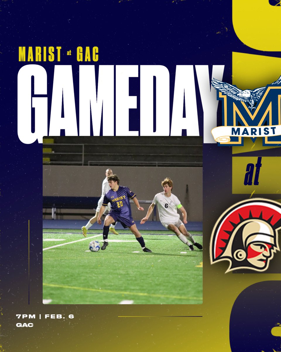 🚨GAMEDAY🚨 ⚽️Marist Soccer 🕔5:00 & 7:00 📍GAC Soccer is on the road for their first games of the season to take on GAC! Good Luck War Eagles! #GWE🦅