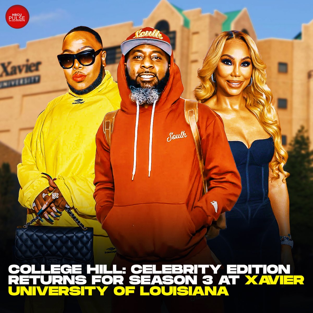 BET has announced that College Hill: Celebrity Edition is returning for Season 3 and will be filmed at Xavier University of Louisiana. Click here to read more + see the full cast: bit.ly/483X5fH