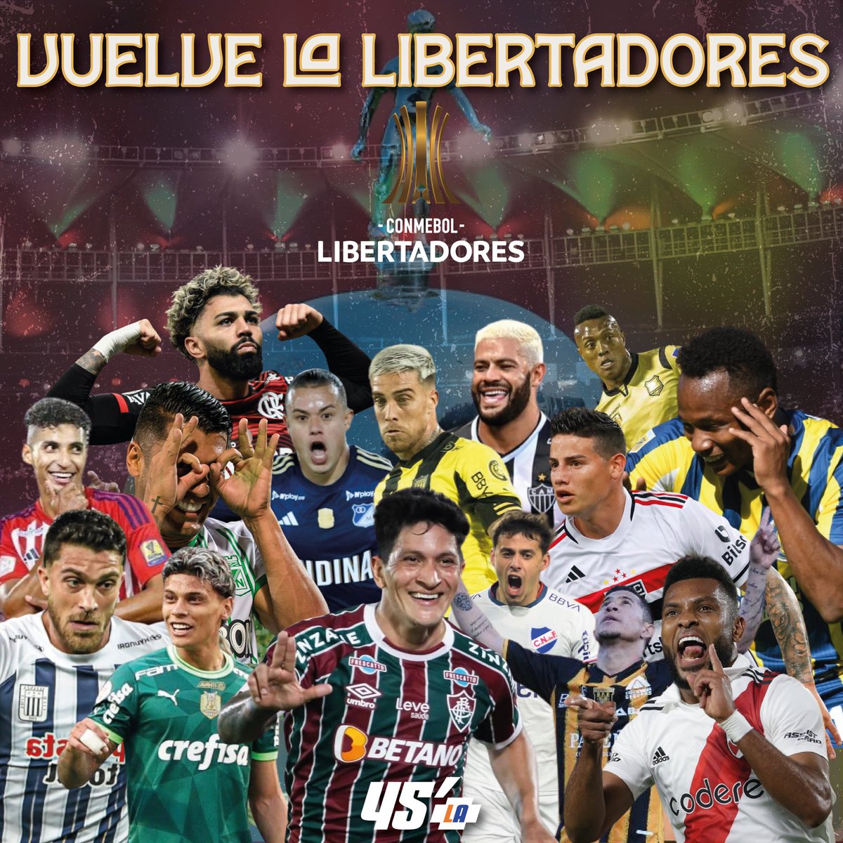 45mmla's tweet photo. #Conmbol #CopaLibertadores | Hoy vuelve la obsesión de este lado del planeta 🌎, hoy inicia la fase un de la copa Conmebol libertadores. https://t.co/JGUlhOhLcK