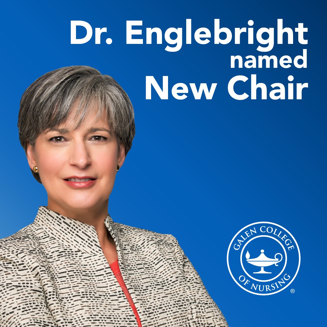 Exciting news! Galen College of Nursing welcomes Dr. Jane Englebright as our new Chair of the Board of Directors! With her vast experience in nursing education and leadership, she's set to make a huge impact. #GalenCollegeOfNursing #HCA #BoardOfDirectors