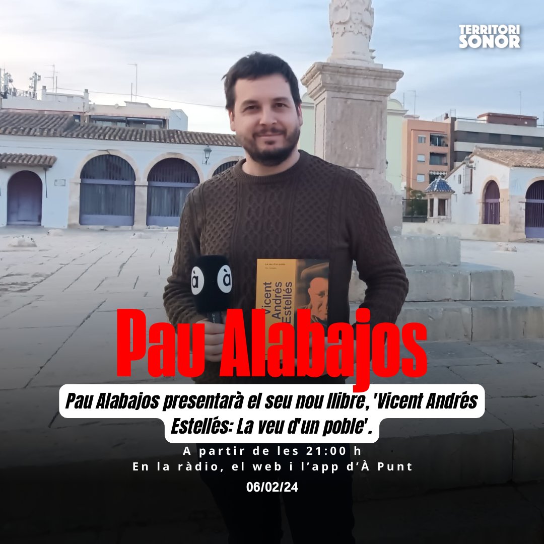 territoriAPunt's tweet photo. 🎙 Hui entrevistarem #JoanPeiróAznar i #Nawan; coneixerem els detalls del Festival de Jazz de Castelló; escoltarem el nou tema de @semanasantisima i @ainapalmerisme; tindrem #Pioneres amb @montypeiro; @PauAlabajos presentarà el seu nou llibre.
⏰ 21:00 h
📻 @apunt_media https://t.co/KR7Aho3oDe
