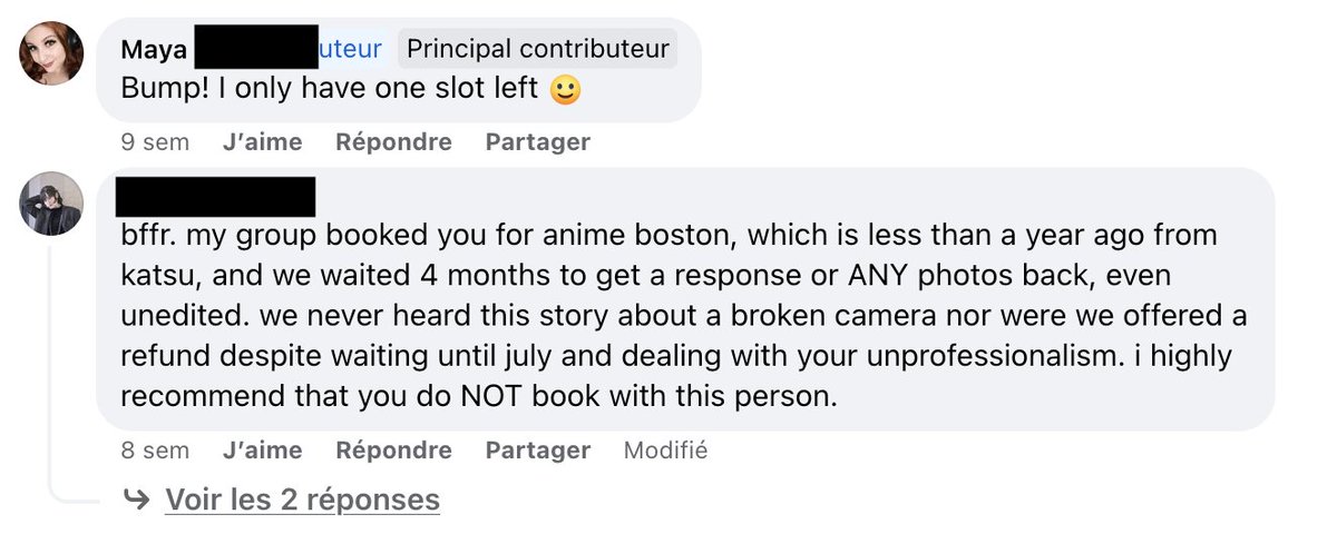 emissaryofwind's tweet photo. Not only is she a scummy cosplayer, she's also a scummy photographer! 🤡Anyone who booked with her for Katsucon should consider asking for a refund https://t.co/LGZhopzMK3