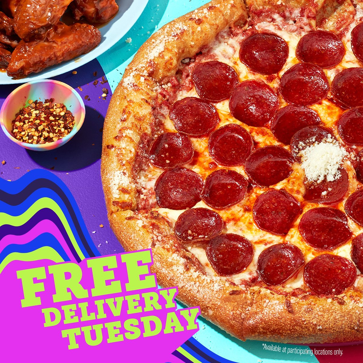 free delivery tuesdays will fix me *available at participating locations only