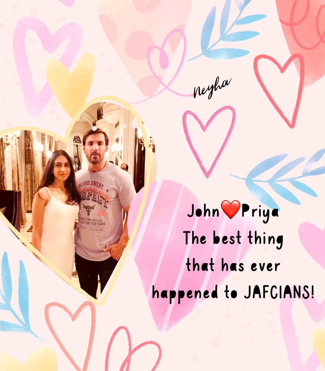 John❤️Priya
My favourite people 🧿
@TheJohnAbraham 
#JohnAbraham #PriyaRunchal #CoupleGoals #ValentineWeek #JohnAbrahamFans #JohnAbrahamArmy #Jafcians #Rafties