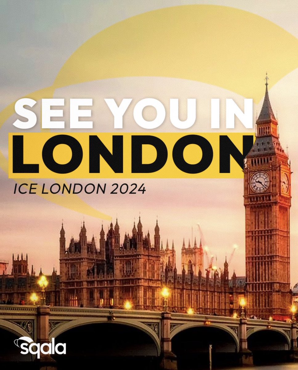 sqalatech's tweet photo. Sqala team will be at ICE London 2024, the leading global iGaming event.

Send us a message to talk at the event. https://t.co/c1yquoCkdK