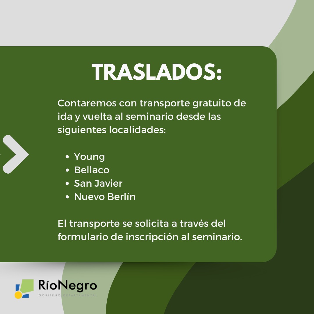 ¡Iniciamos la 3ra recorrida al país con @sembrandouy! Nuestro 1er destino del año es Río Negro. 📍 Martes 20 de febrero a las 16hs en el Club Unión Oriental (Fray Bentos, Río Negro). Inscripción gratuita en: bit.ly/SembrandoRioNe… ¡Los esperamos!