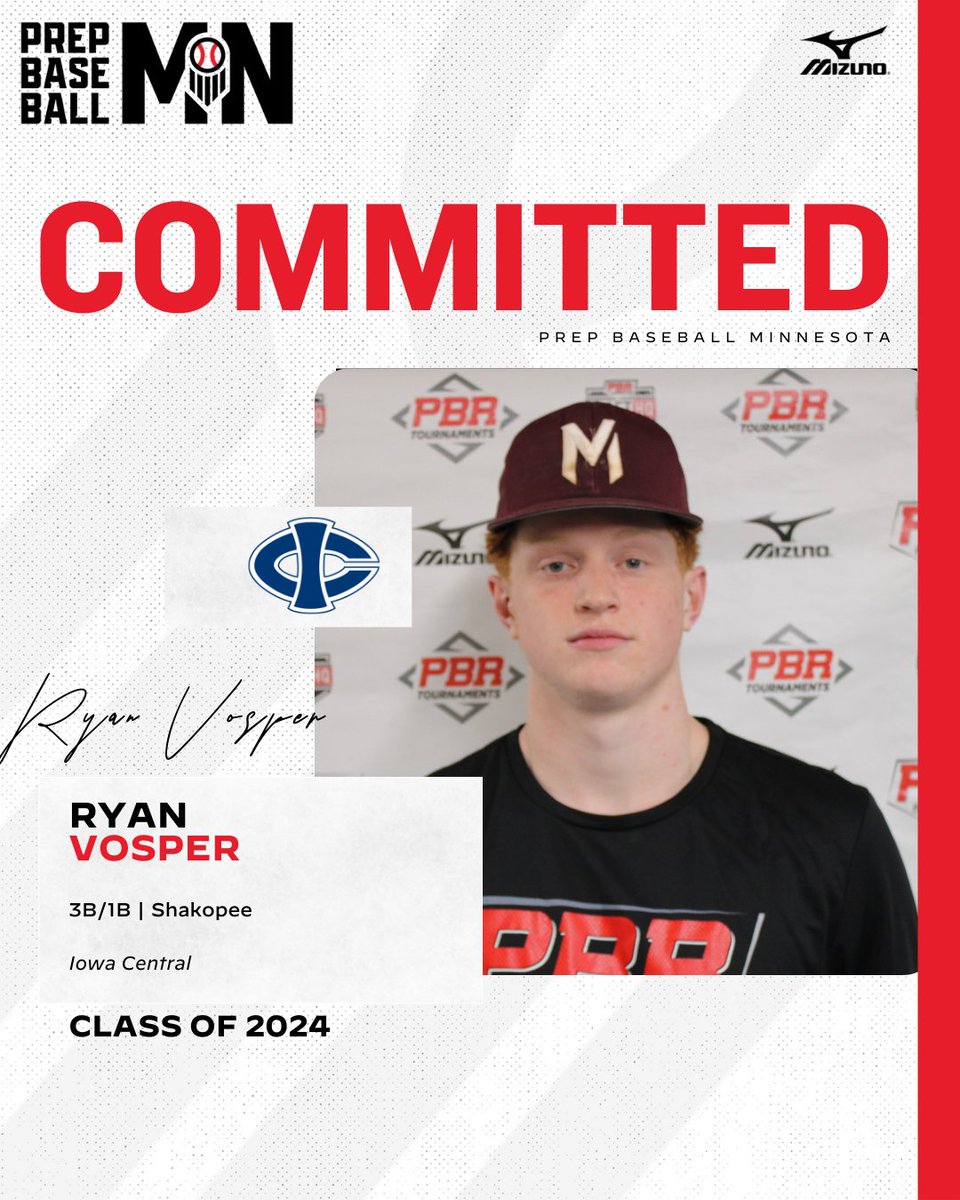 🎓𝐂𝐨𝐦𝐦𝐢𝐭𝐦𝐞𝐧𝐭 𝐖𝐚𝐭𝐜𝐡🎓

Ryan Vosper (2024, 1B/3B, <a href="/tschlepe/">Sabers Baseball 2014-2023</a>) commits to Iowa Central.

👤 loom.ly/HigSmQs

<a href="/Vosper_Ryan/">Ryan Vosper</a> x <a href="/ICCCBaseball/">Iowa Central Baseball</a>