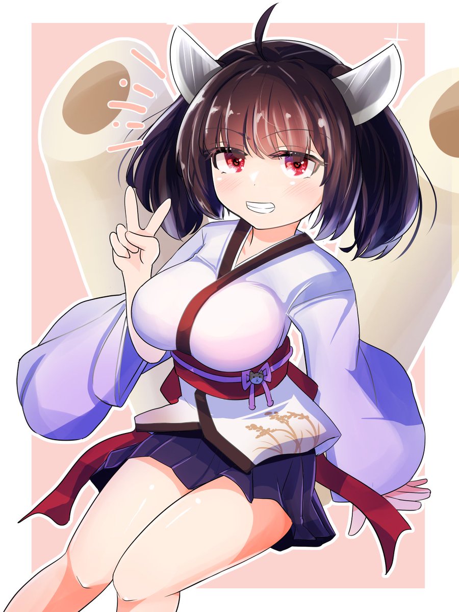 東北きりたん 「Skebリクエストありがとうございました!初描ききりたんです!夜更かし! 」|Aoichi@きずやぼ06のイラスト