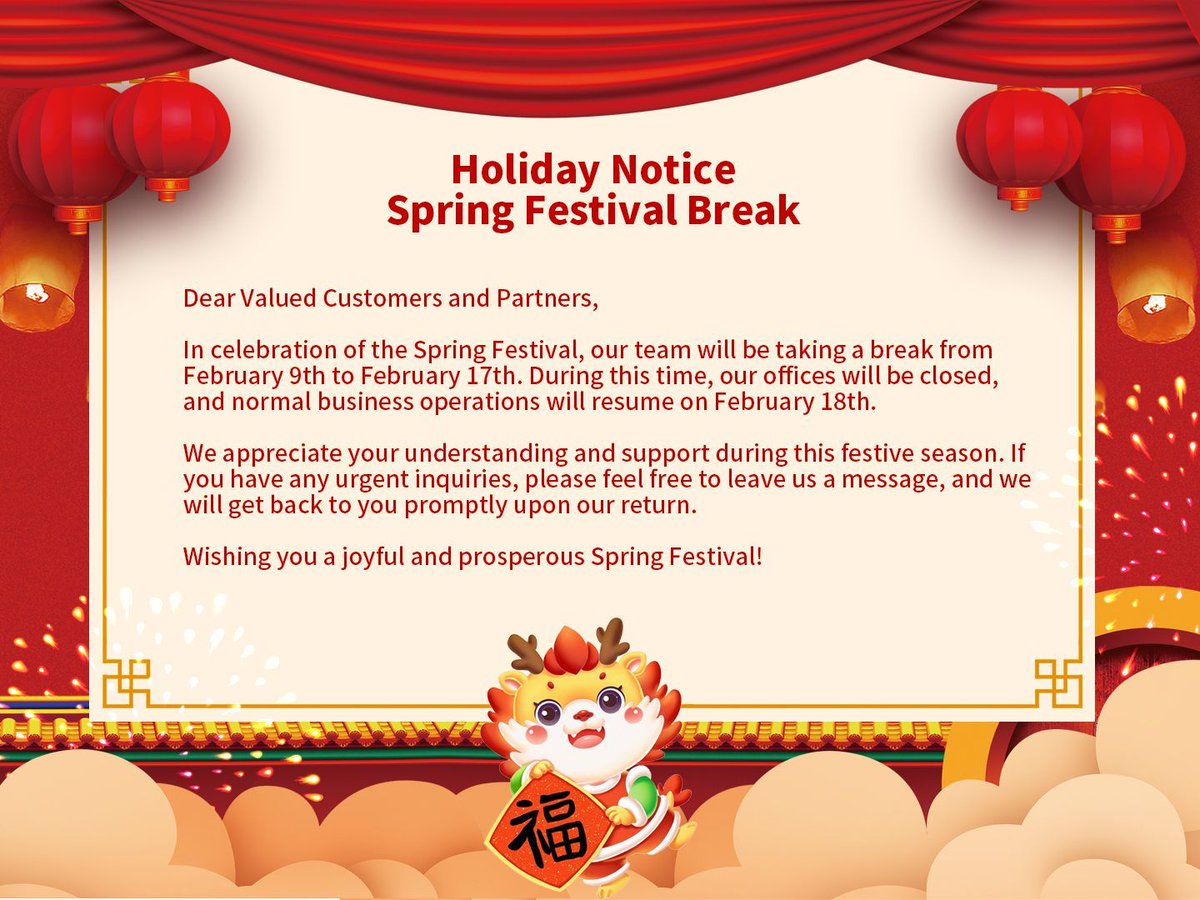 FitopYoga's tweet photo. 🌟 Important Announcement 🌟 
In celebration of the Chinese New Year, we'll be on holiday from Feb 9th to Feb 17th. Wishing you a prosperous Year of the Dragon filled with joy and success! 🐉🎆 

https://t.co/GV4B1FKCE8
#HolidayBreak  #fashion #workout #gymwear #leggings #fitness https://t.co/ToiVyuXmZO