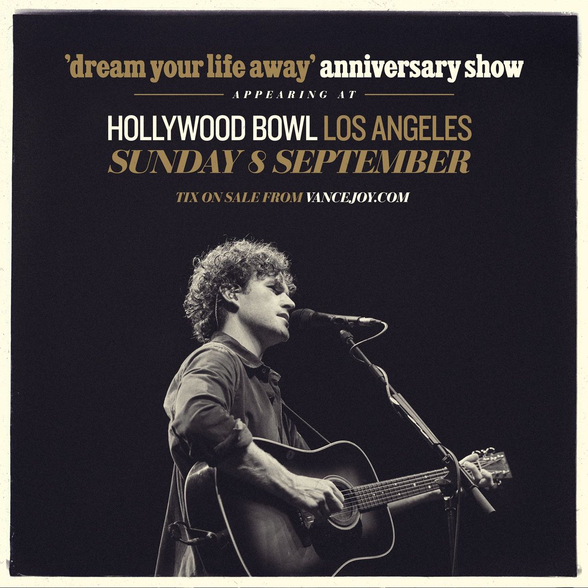 Excited to announce some special anniversary shows this year to celebrate 10 years of my debut album. Join us on Sep 8 for a special night at @HollywoodBowl. For more info visit vancejoy.com #HollywoodBowl #ForeverSummer