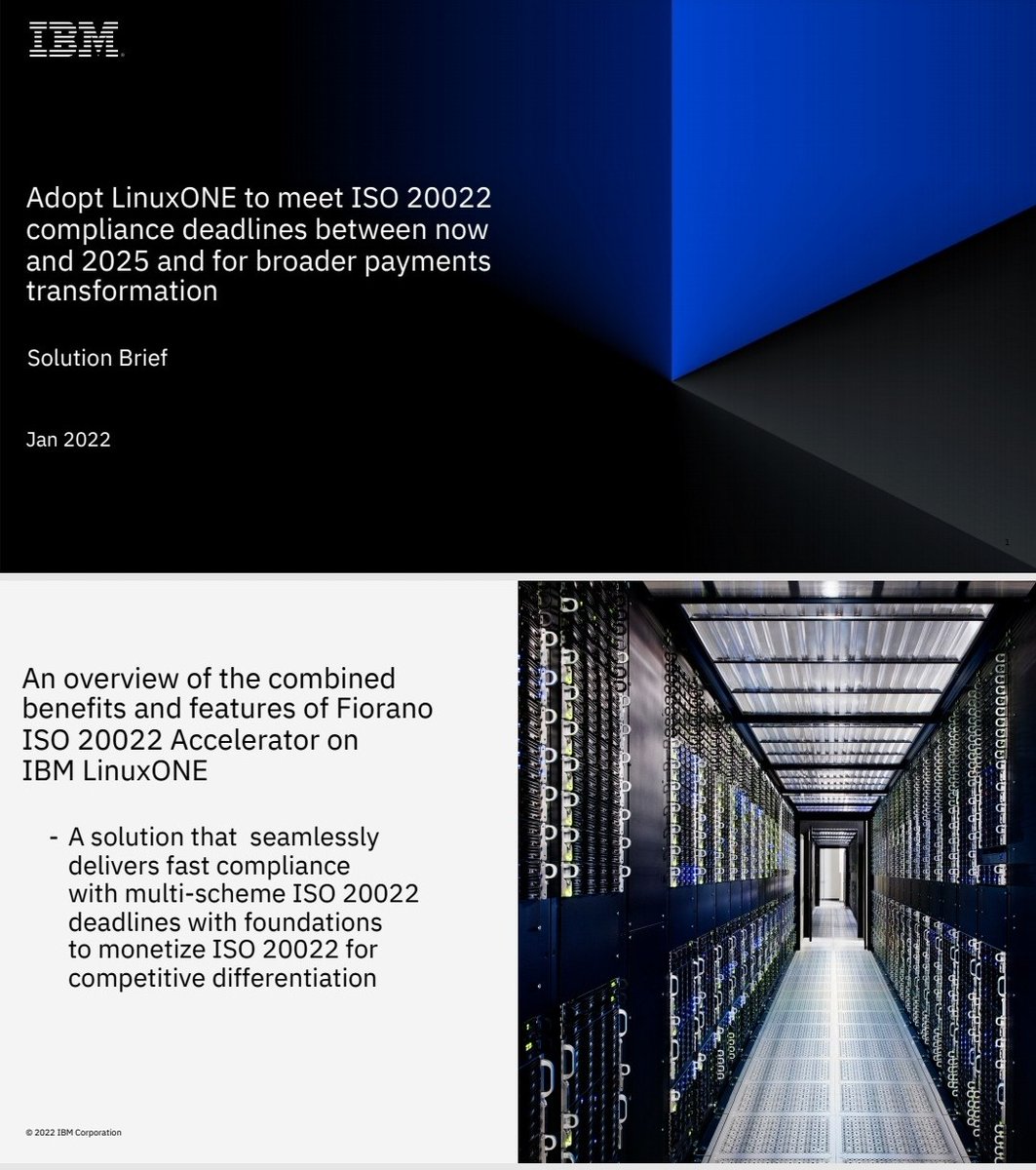 foolboy0401's tweet photo. Facts!!!!! And they all have to go through IBM/linux in order to be ISO 20022 compliant... #IBMWorldwire??? #IBMblockchain?? https://t.co/gOQ6VraQeM