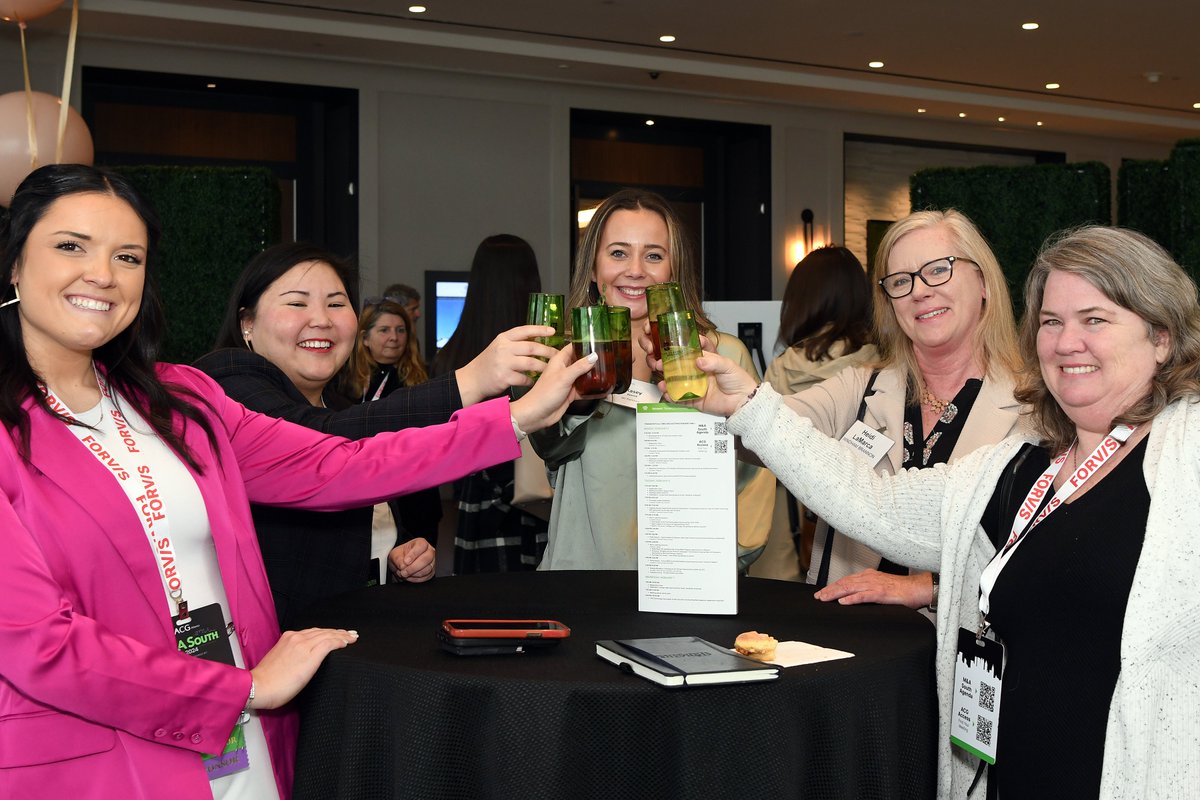 Yesterday was a great start to #MASouth24, complete with a champagne toast, and our opening reception!

#DrivingMiddleMarketGrowth #middlemarket #middlemarketgrowth #middlemarketbusiness #mergersandacquisitions #merger